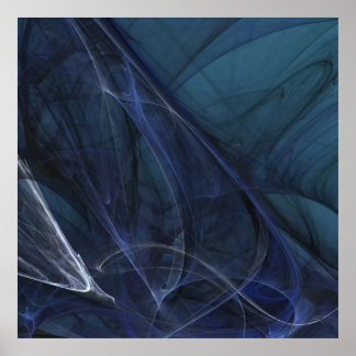 Poster Mousson bleue