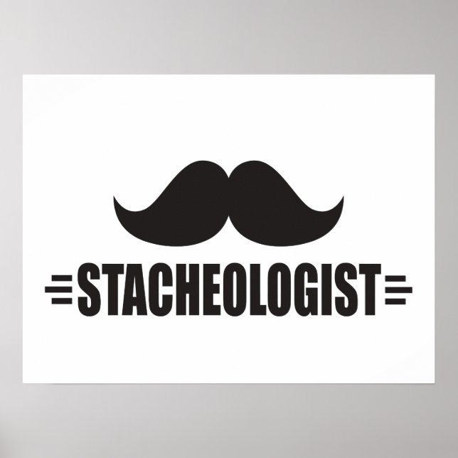 Poster Moustache drôle (Devant)