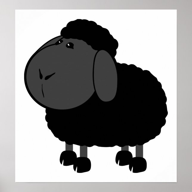 Poster mouton-312776, MOUCHE NOIRE DE LA FAMILLE, CARTOON (Devant)