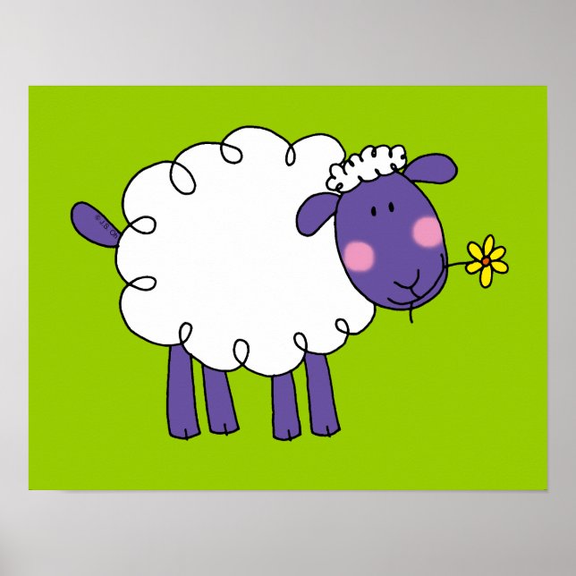 Poster mouton laineux (Devant)