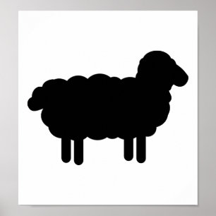 Poster mouton noir