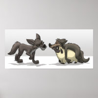 Poster "Moutons dans les vêtements du loup"