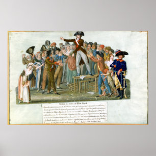Poster Mouvement dans le jardin du Palais Royal