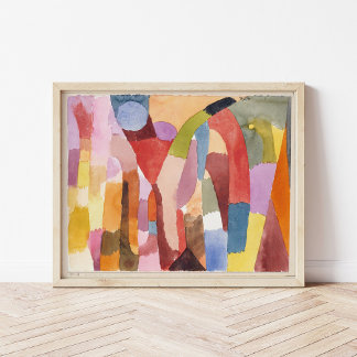 Poster Mouvement des chambres voûtées | Paul Klee