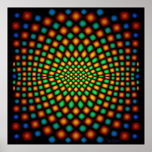 Poster Moving Snake Skin Illusion optique