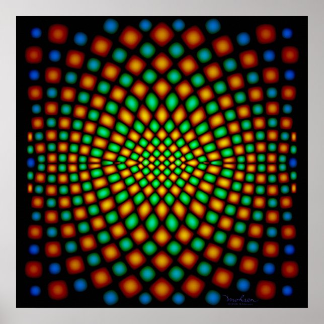Poster Moving Snake Skin Illusion optique (Devant)