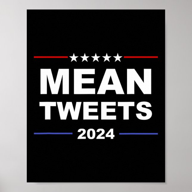 Poster Moyenne Tweets & amp ; Trump 2024 Groupe D'Équipem (Devant)
