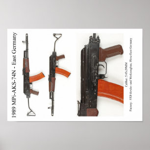 Poster MPi-AKS-74N Allemagne de l'Est 1989