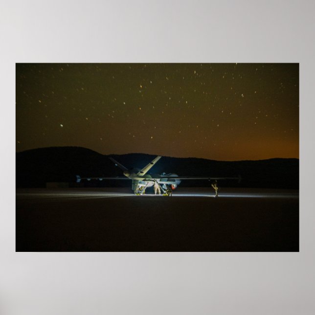 Poster MQ-9 Faucheuse la nuit (Devant)