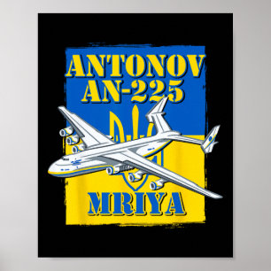 Poster Mriya Antonov An-225 Ukraine Avion Ukrainien Ai