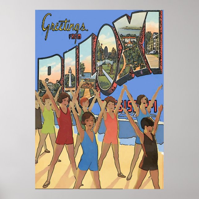 Poster MS Biloxi vintage (Devant)