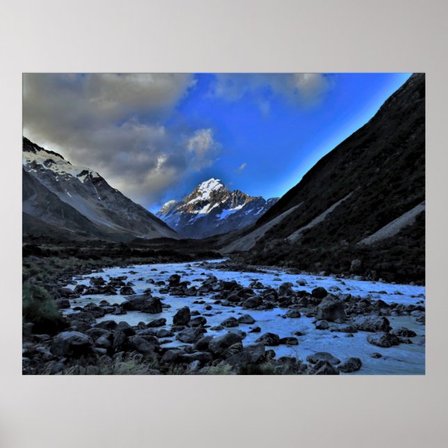 Poster Mt. Cook/Aoraki (Devant)