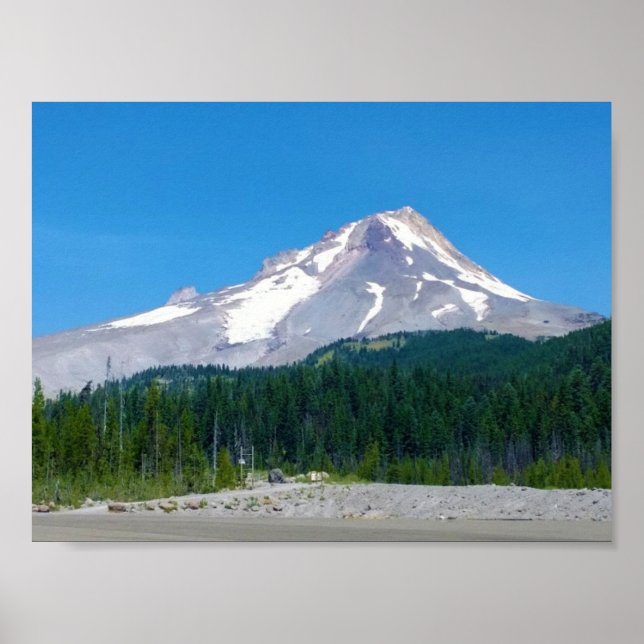 Poster Mt Hood en été, Oregon (Devant)