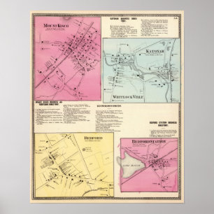 Poster Mt Kisco, Katonah, Whitlock Ville, Bedford