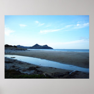 Poster Mt Paku de la plage de Pauanui