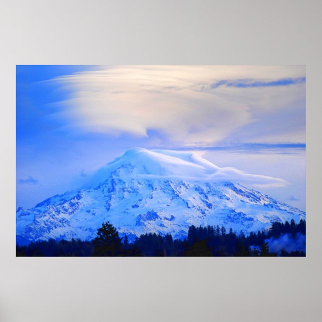 Poster Mt. Rainier (Devant)