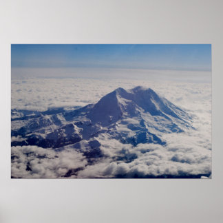 Poster Mt. Rainier à 25 000 pieds