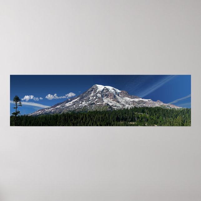Poster Mt. Rainier Panorama (Devant)