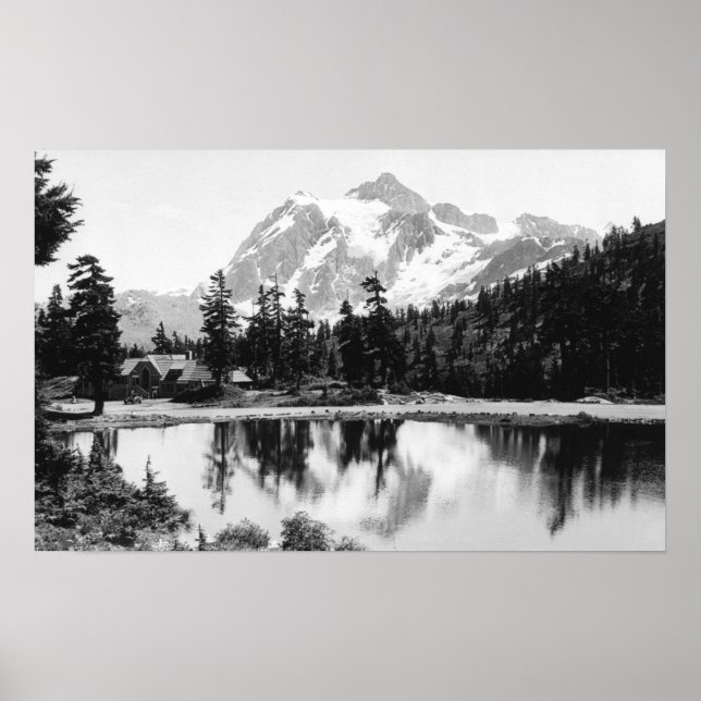 Poster Mt. Shuksan et Mt. Baker Lodge Photographie (Devant)