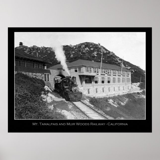 Poster Mt Tamalpais et Mill Valley Railway Photo (Devant)