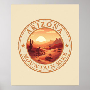 Poster Mtb Az Sedona - Vélo de Montagne en Arizona