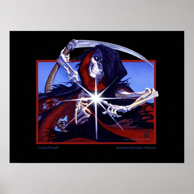 Poster MtG Touch of Death print (Devant)