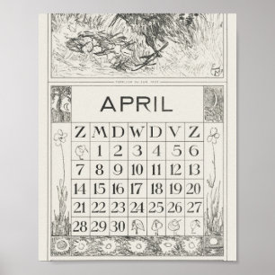 Poster Mtheo van hoytema - calendrier - art de herons - a