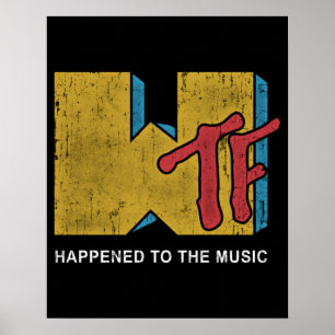 Poster MTV WTF Funny Design