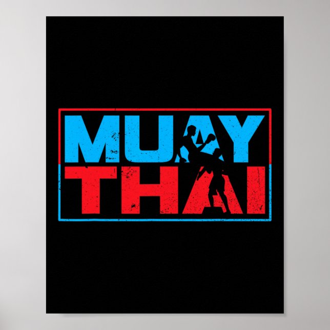Poster Muay Thai Fighter Boxer Martial Arts Hob (Devant)