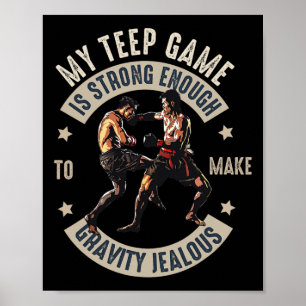 Poster Muay Thai Fighter Pour Hommes Papa Boys Thai Kickb