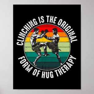 Poster Muay Thai Fighter Pour Hommes Papa Boys Thai Kickb