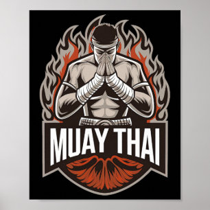 Poster Muay Thai Fighter Thai Boxe