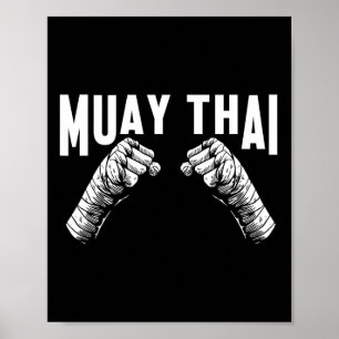 Poster Muay Thai Fighters Mixed martial art Club Martial 
