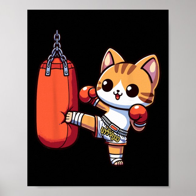 Poster Muay Thai Kickboxing, Thai Boxing For Boys, Muay T (Devant)