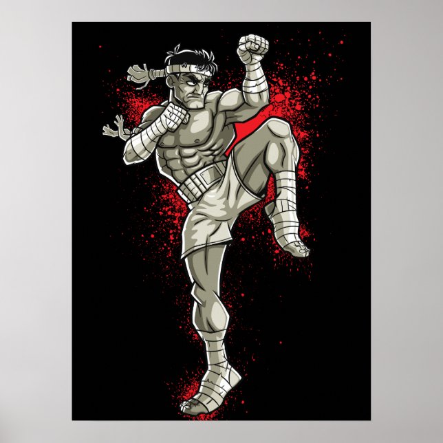 Poster Muay Thai Marshal Arts Fighter (Devant)
