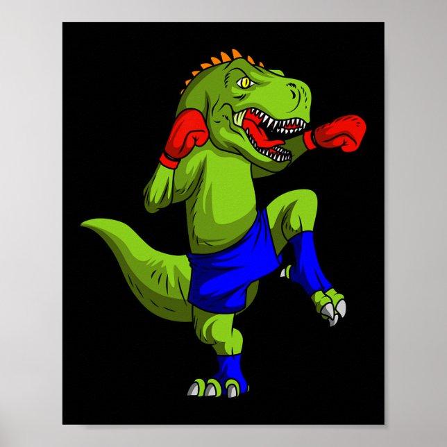 Poster Muay Thai Mixed martial art Fighter T-rex Mixte Ma (Devant)