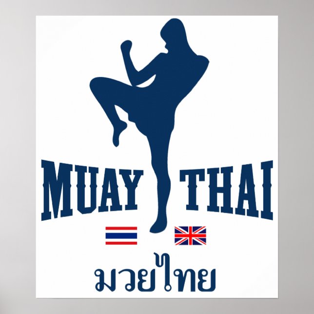 Poster Muay Thai Thaïlande Royaume-Uni (Devant)