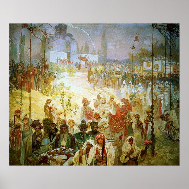 Poster Mucha - Crowning Dusan (Devant)