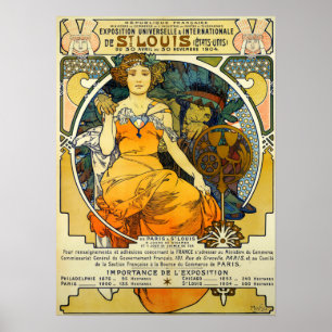 Poster Mucha - Exposition Universelle Et Internationale D
