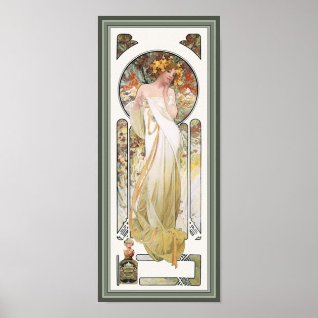 Poster Mucha Imprimer : Sylvais Publicité de parfu (Devant)
