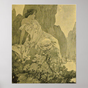 Poster Mucha - Juillet Cocorico