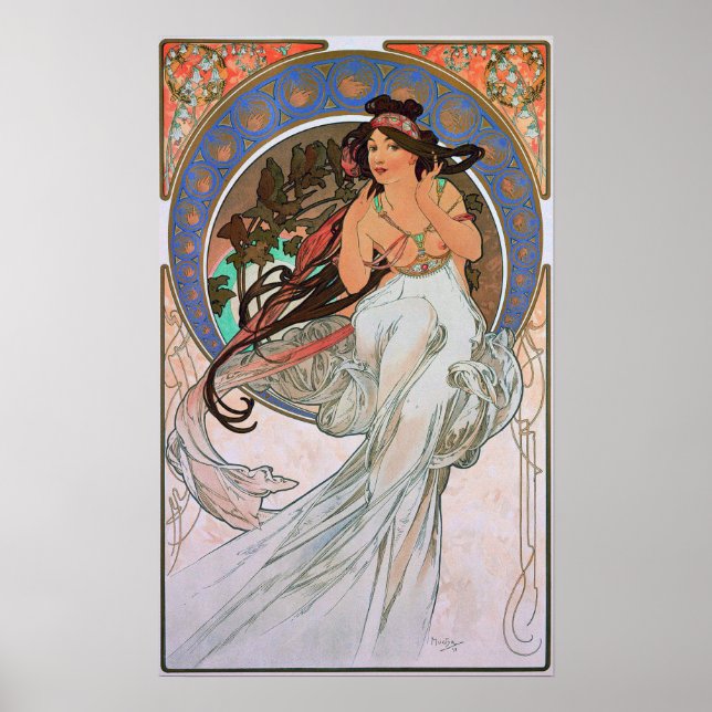 Poster Mucha - Les Arts Music (Devant)