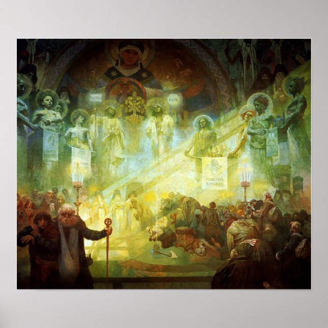 Poster Mucha - Mont Athos 1926 (Devant)