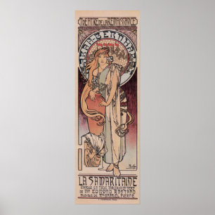 Poster Mucha Sarah Bernhardt Le lampadaire samaritain