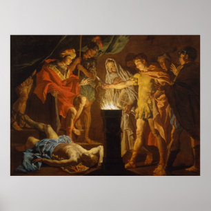 Poster "Mucius Scaevola en présence de Lars Porsenna"