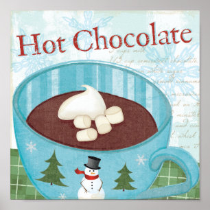 Poster Mug de Noël au chocolat chaud