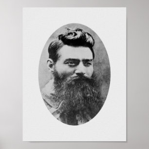 Poster Mugshot de Ned Kelly - 1880
