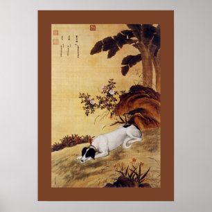 Poster Mukongque 蓦 空 鹊 ~ Greyhound ~ Giuseppe Castiglione