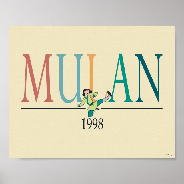Poster Mulan 1998 Graphique (Devant)