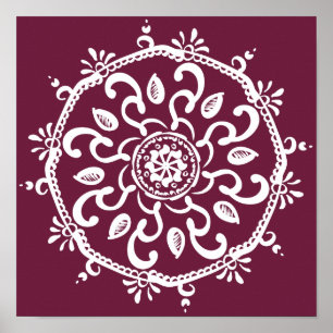 Poster Mulberry Mandala